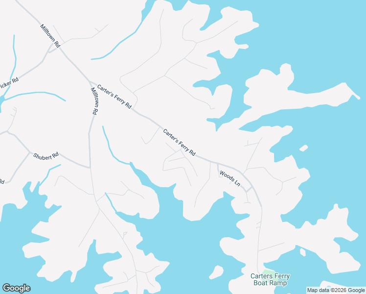map of restaurants, bars, coffee shops, grocery stores, and more near 376 Carter's Ferry Road in Hartwell