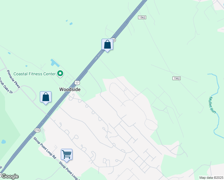 map of restaurants, bars, coffee shops, grocery stores, and more near 187 West Weatherbee Way in Hampstead