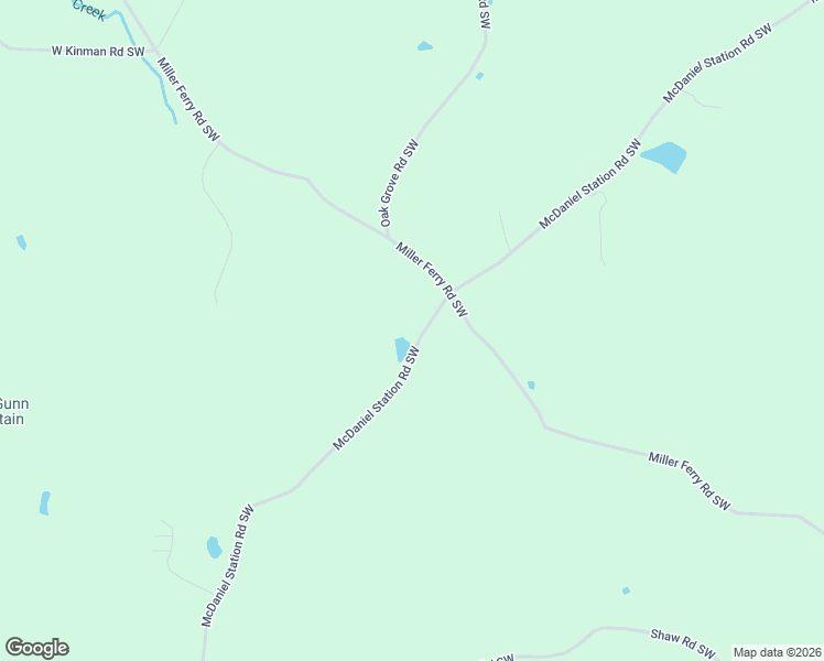 map of restaurants, bars, coffee shops, grocery stores, and more near 2864 McDaniel Station Road Southwest in Adairsville