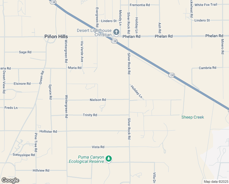 map of restaurants, bars, coffee shops, grocery stores, and more near 2 California 138 in Pinon Hills