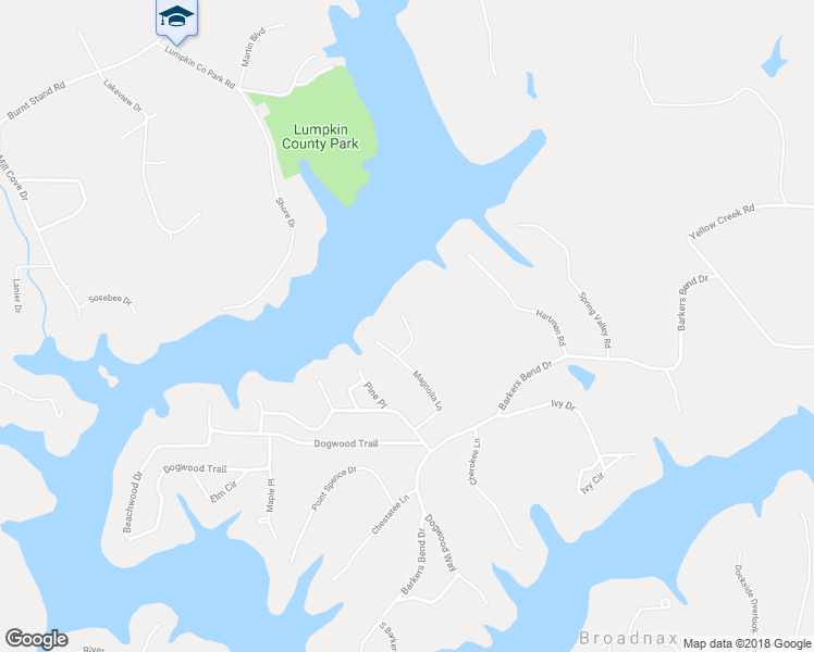 map of restaurants, bars, coffee shops, grocery stores, and more near 7698 Willow Court in Murrayville