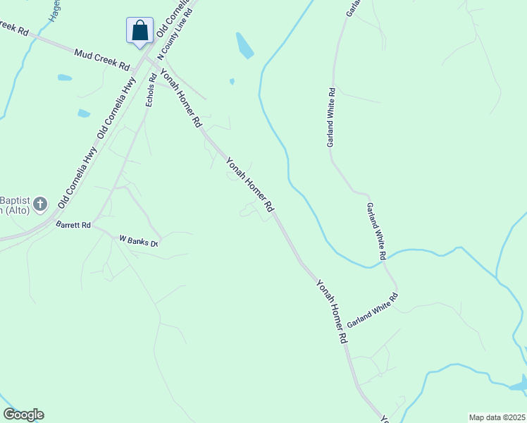 map of restaurants, bars, coffee shops, grocery stores, and more near 5329 Yonah Homer Road in Alto