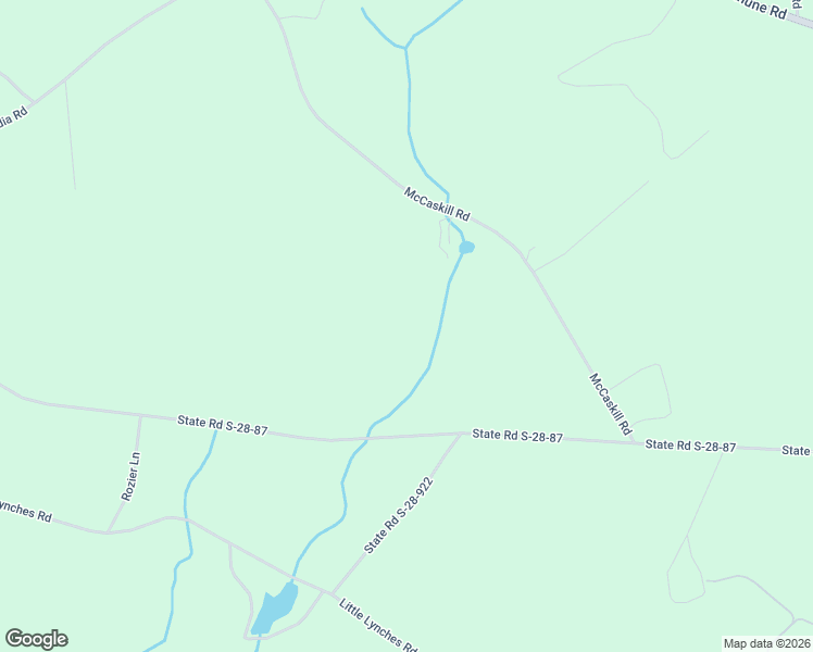 map of restaurants, bars, coffee shops, grocery stores, and more near 2432 State Road S-28-87 in Bethune