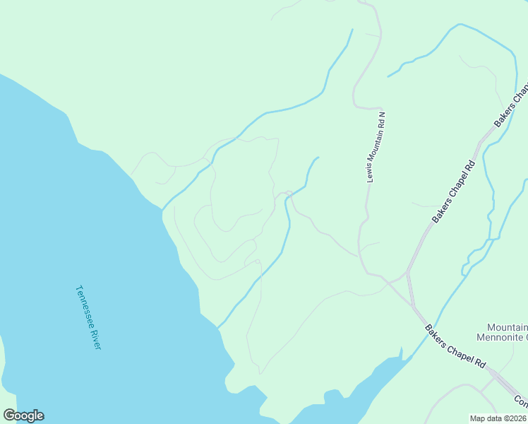 map of restaurants, bars, coffee shops, grocery stores, and more near Lewis Mountain Road North in Guntersville
