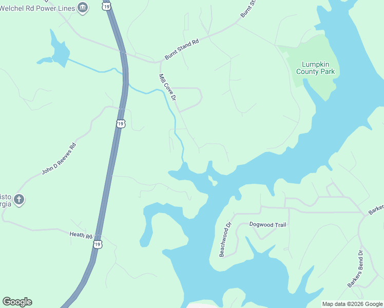 map of restaurants, bars, coffee shops, grocery stores, and more near 426 Mill Cove Drive in Dahlonega