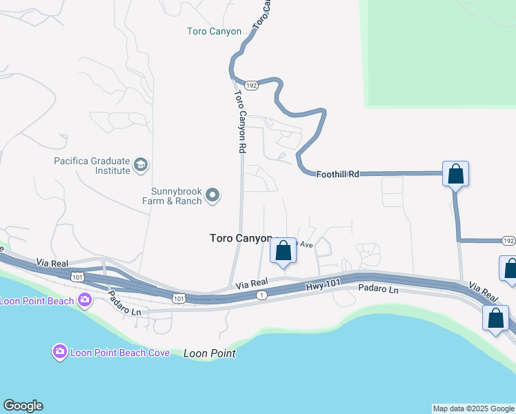 map of restaurants, bars, coffee shops, grocery stores, and more near 238 Ocean View Avenue in Carpinteria
