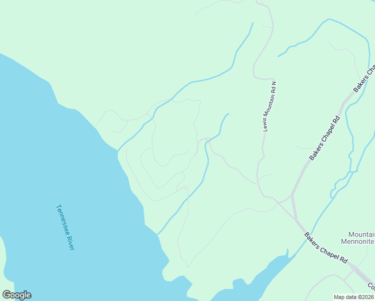 map of restaurants, bars, coffee shops, grocery stores, and more near Lewis Mountain Road North in Guntersville