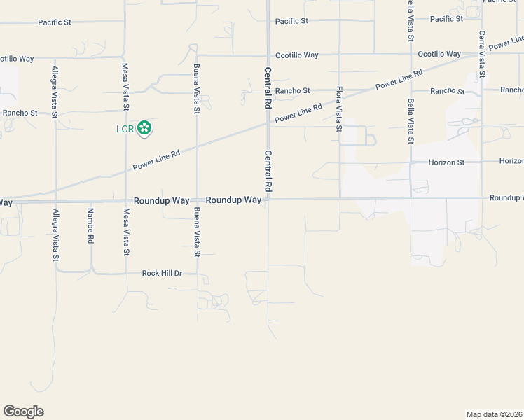 map of restaurants, bars, coffee shops, grocery stores, and more near 9272 Central Road in Apple Valley