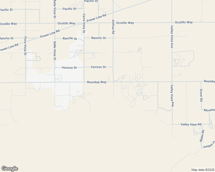 map of restaurants, bars, coffee shops, grocery stores, and more near 23257 Roundup Way in Apple Valley