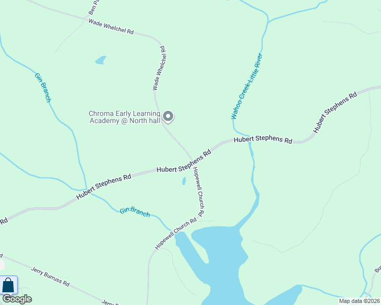 map of restaurants, bars, coffee shops, grocery stores, and more near 5710 Wade Whelchel Road in Murrayville