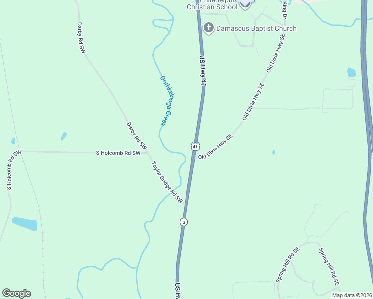 map of restaurants, bars, coffee shops, grocery stores, and more near 3207 U.S. 41 in Adairsville