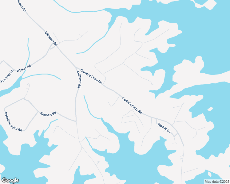 map of restaurants, bars, coffee shops, grocery stores, and more near 376 Carter's Ferry Road in Hartwell