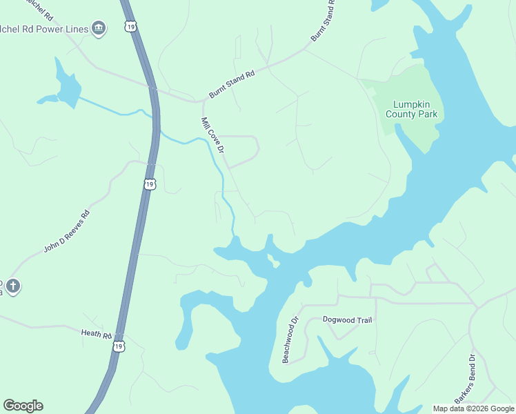 map of restaurants, bars, coffee shops, grocery stores, and more near 426 Mill Cove Drive in Dahlonega