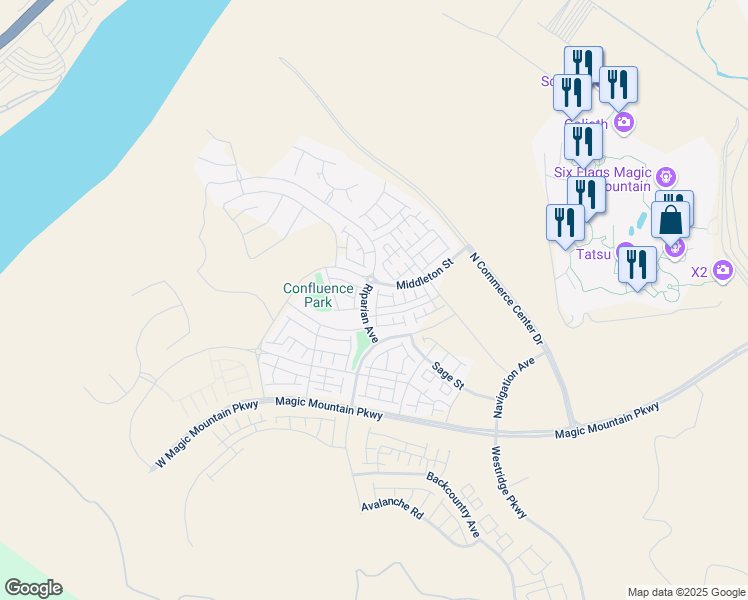 map of restaurants, bars, coffee shops, grocery stores, and more near 27575 Blackbird Court in Los Angeles County