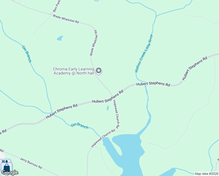 map of restaurants, bars, coffee shops, grocery stores, and more near 5710 Wade Whelchel Road in Murrayville