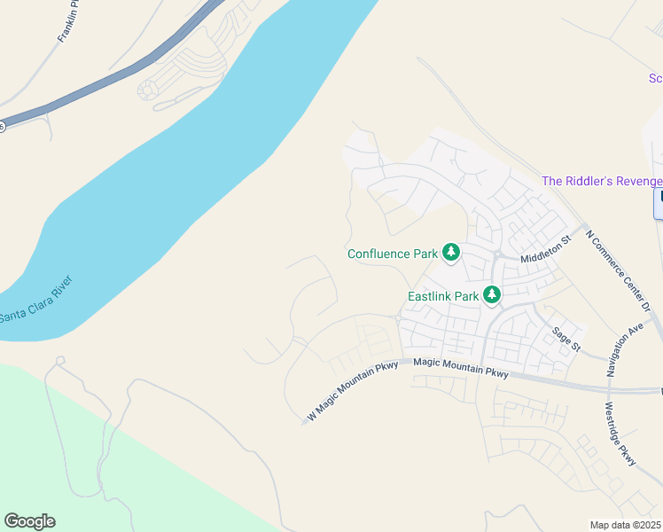 map of restaurants, bars, coffee shops, grocery stores, and more near in Santa Clarita