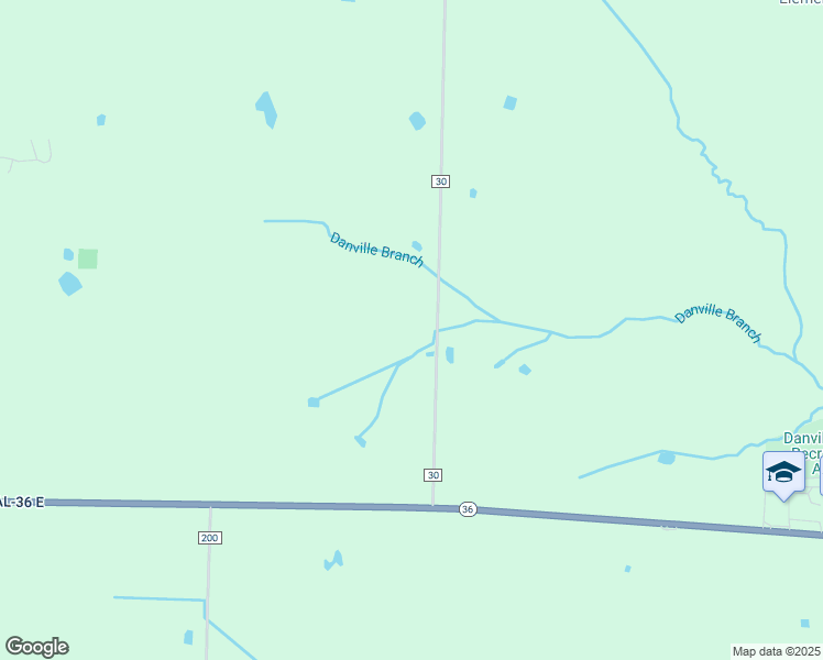map of restaurants, bars, coffee shops, grocery stores, and more near 483 County Road 30 in Danville