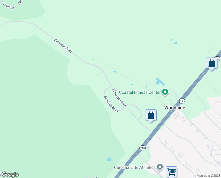 map of restaurants, bars, coffee shops, grocery stores, and more near 511 Pinnacle Parkway in Hampstead