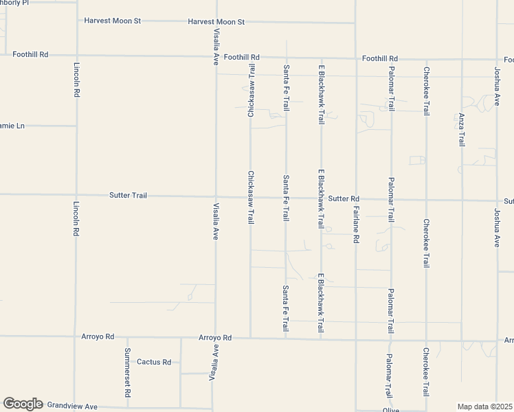 map of restaurants, bars, coffee shops, grocery stores, and more near 35833 Sutter Trail in Lucerne Valley