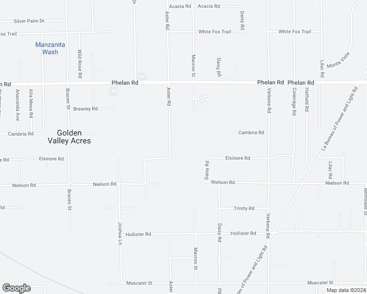 map of restaurants, bars, coffee shops, grocery stores, and more near 2 Aster Road in Adelanto