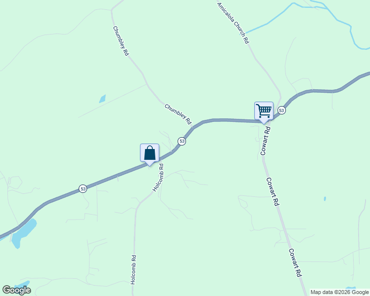map of restaurants, bars, coffee shops, grocery stores, and more near 8219 Highway 53 in Dawsonville