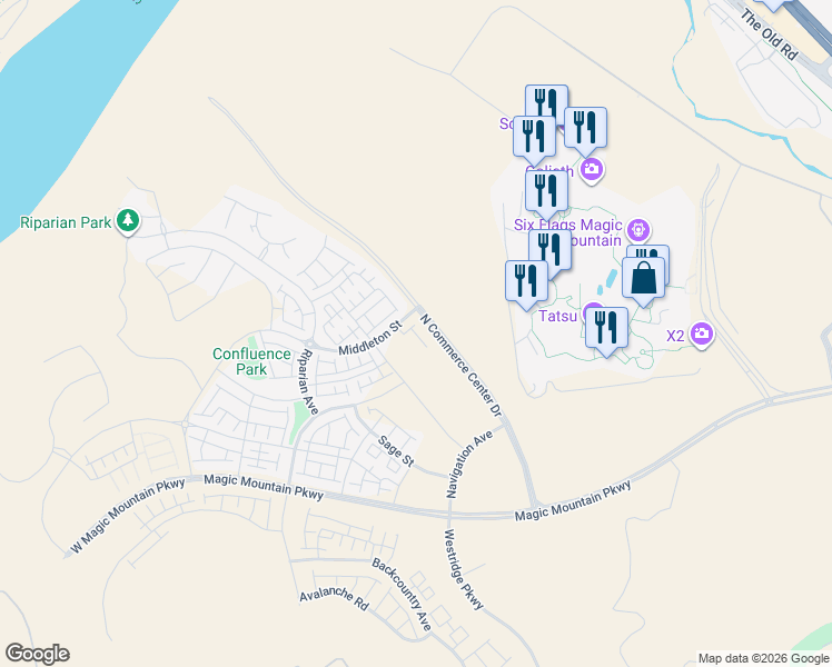 map of restaurants, bars, coffee shops, grocery stores, and more near 27569 Millstone Place in Los Angeles County