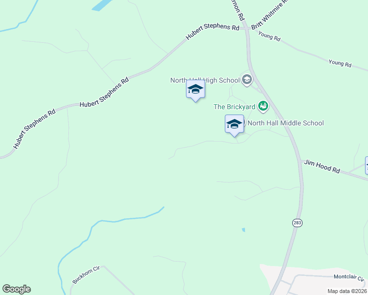 map of restaurants, bars, coffee shops, grocery stores, and more near 4947 Rilla Road in Gainesville