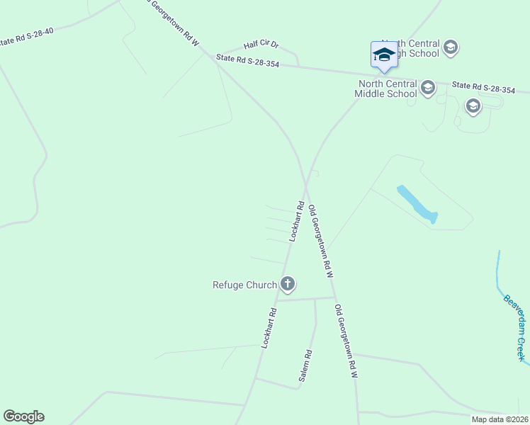 map of restaurants, bars, coffee shops, grocery stores, and more near 2863 Lockhart Road in Kershaw