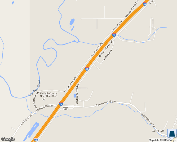 map of restaurants, bars, coffee shops, grocery stores, and more near 2403 Briarwood Avenue Southwest in Fort Payne
