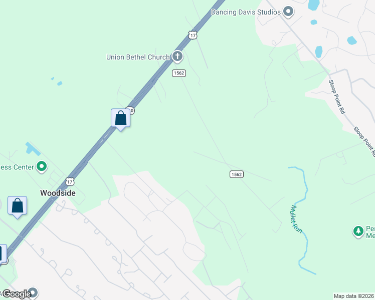 map of restaurants, bars, coffee shops, grocery stores, and more near 518 Union Bethel Road in Hampstead