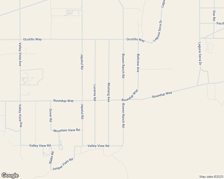 map of restaurants, bars, coffee shops, grocery stores, and more near 9367 Mustang Avenue in Apple Valley