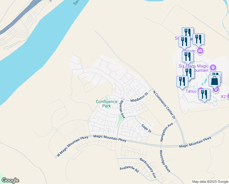 map of restaurants, bars, coffee shops, grocery stores, and more near 27651 Ensemble Place in Los Angeles County