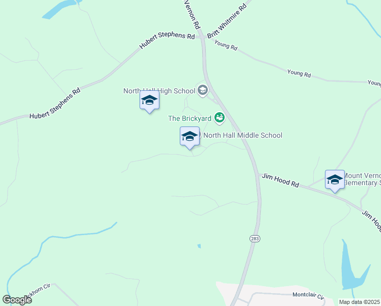 map of restaurants, bars, coffee shops, grocery stores, and more near 4856 Rilla Road in Gainesville