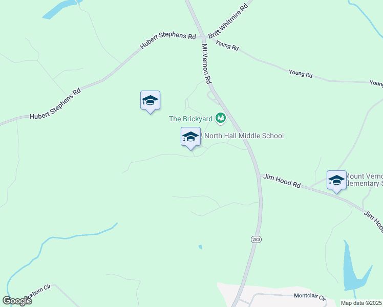 map of restaurants, bars, coffee shops, grocery stores, and more near 4856 Rilla Road in Gainesville