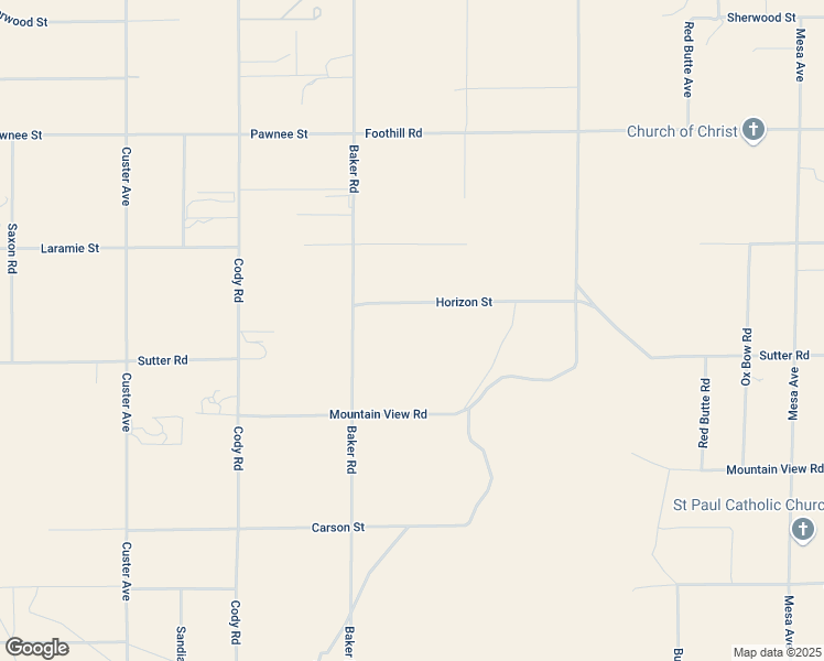 map of restaurants, bars, coffee shops, grocery stores, and more near Horizon Street in Lucerne Valley
