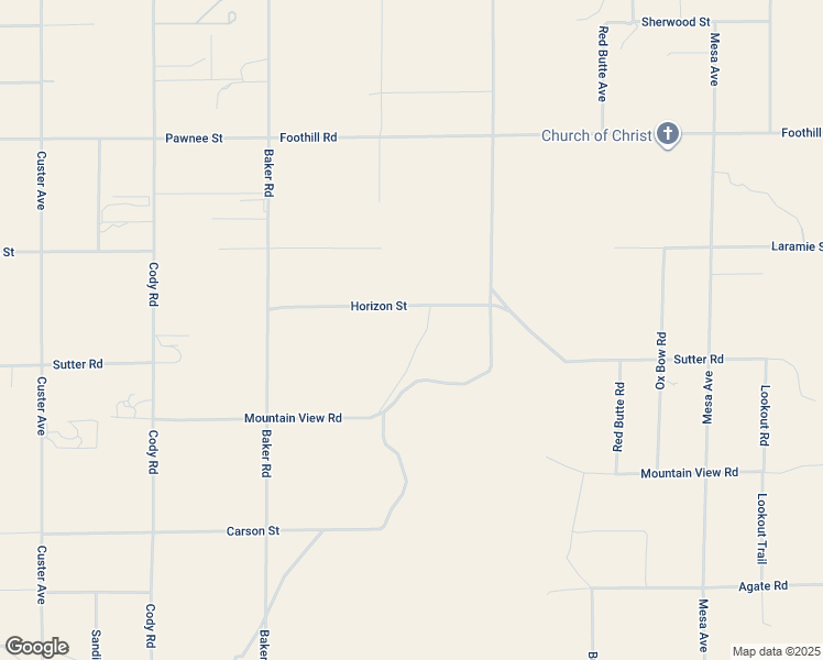 map of restaurants, bars, coffee shops, grocery stores, and more near Horizon Street in Lucerne Valley