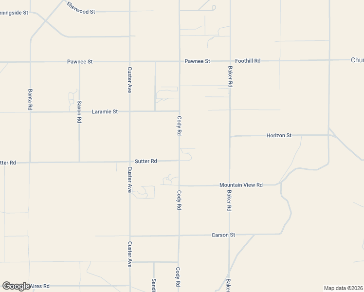 map of restaurants, bars, coffee shops, grocery stores, and more near 9409 Cody Road in Lucerne Valley