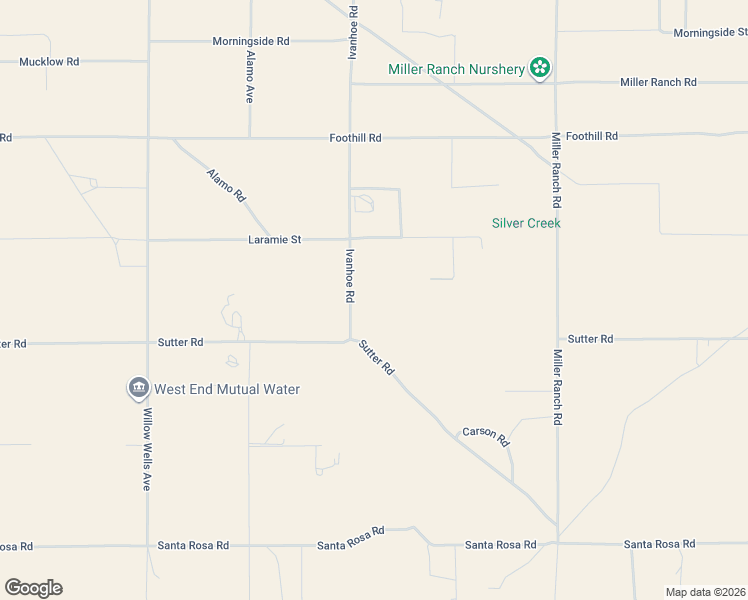 map of restaurants, bars, coffee shops, grocery stores, and more near Ivanhoe Road in Lucerne Valley