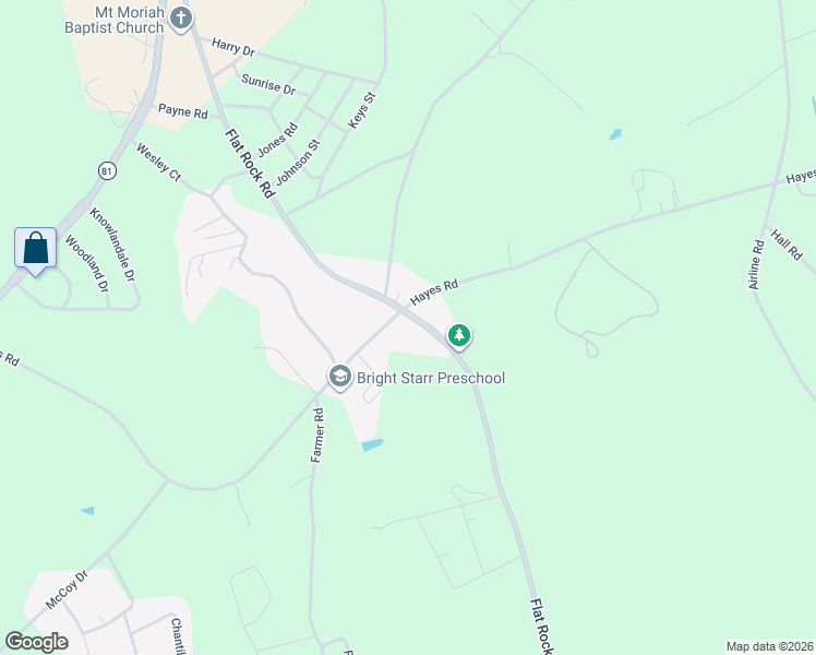 map of restaurants, bars, coffee shops, grocery stores, and more near 1210 State Road S-4-49 in Starr