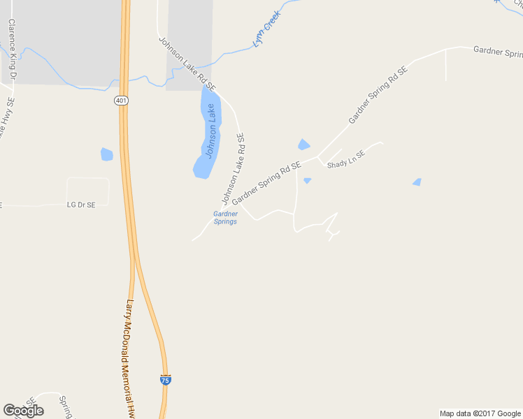 map of restaurants, bars, coffee shops, grocery stores, and more near 174 Lakeview Drive Southeast in Adairsville