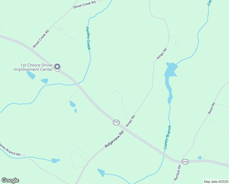 map of restaurants, bars, coffee shops, grocery stores, and more near 1314 Kings Road in Lavonia