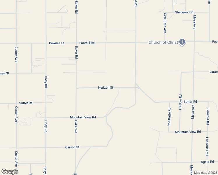 map of restaurants, bars, coffee shops, grocery stores, and more near Horizon Street in Lucerne Valley