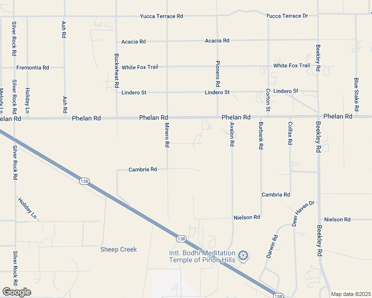 map of restaurants, bars, coffee shops, grocery stores, and more near 2777 Brawley Road in Pinon Hills