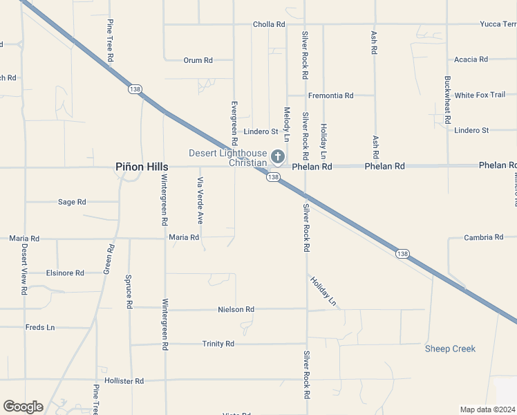 map of restaurants, bars, coffee shops, grocery stores, and more near 6 California 138 in Pinon Hills