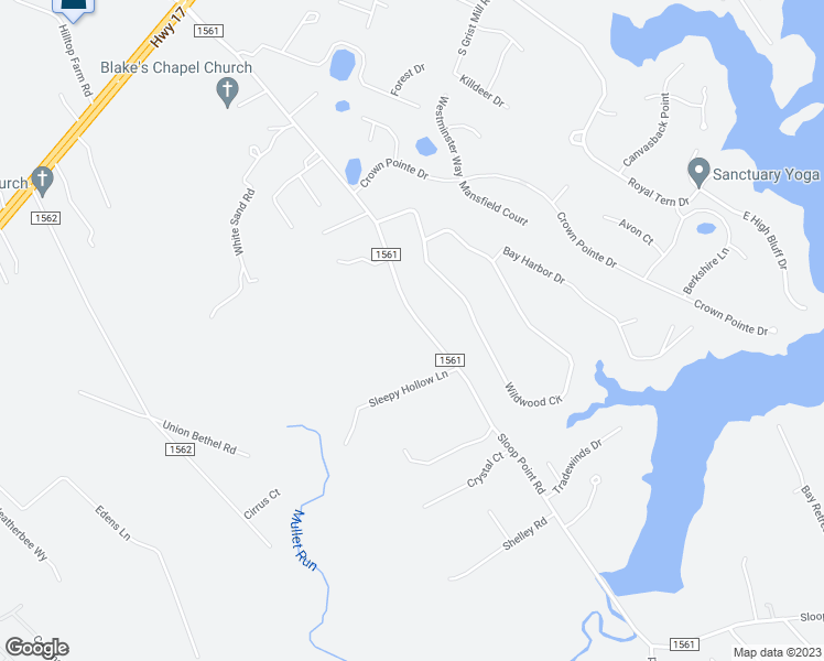 map of restaurants, bars, coffee shops, grocery stores, and more near 876 Sloop Point Road in Hampstead