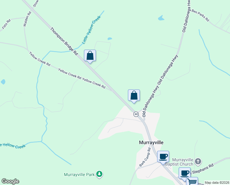 map of restaurants, bars, coffee shops, grocery stores, and more near 5728 Thompson Bridge Road in Murrayville