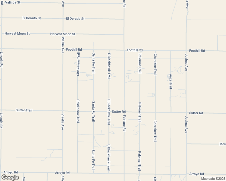 map of restaurants, bars, coffee shops, grocery stores, and more near 9439 East Blackhawk Trail in Lucerne Valley