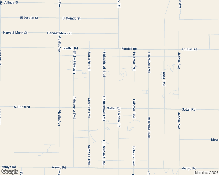 map of restaurants, bars, coffee shops, grocery stores, and more near 9439 East Blackhawk Trail in Lucerne Valley