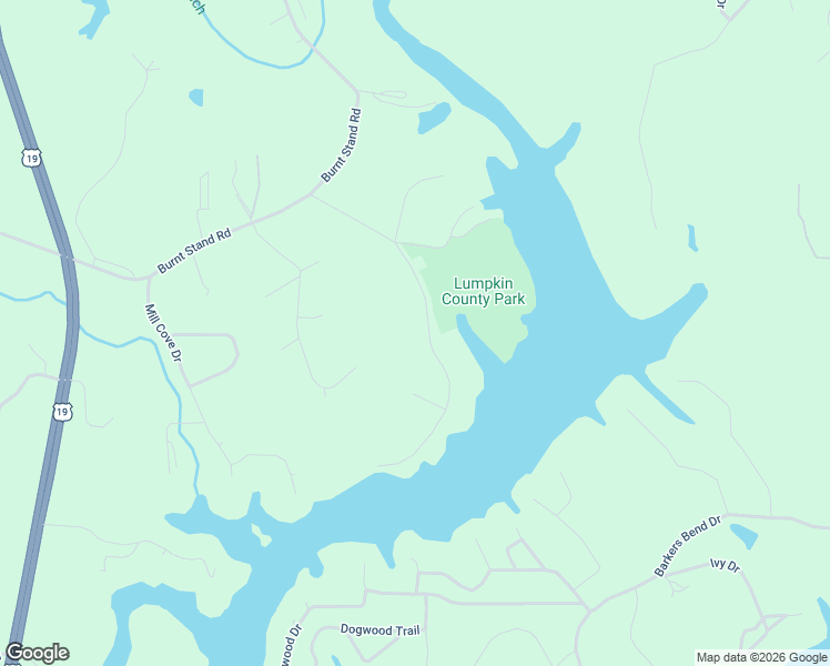 map of restaurants, bars, coffee shops, grocery stores, and more near 238 Shore Drive in Dahlonega