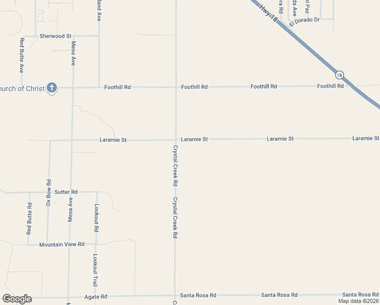 map of restaurants, bars, coffee shops, grocery stores, and more near 9401 Crystal Creek Road in Lucerne Valley